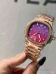 New! Copy Patek Philippe Nautilus Red Gradient 35mm Women's Watch (6)_th.jpg